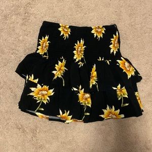 Strapless sunflower top